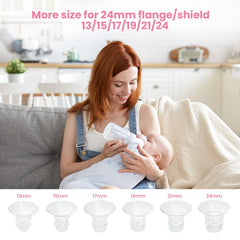 ZÜCÜBéBé flange insert 19mm helps accommodate varying nipple shapes for comfort.