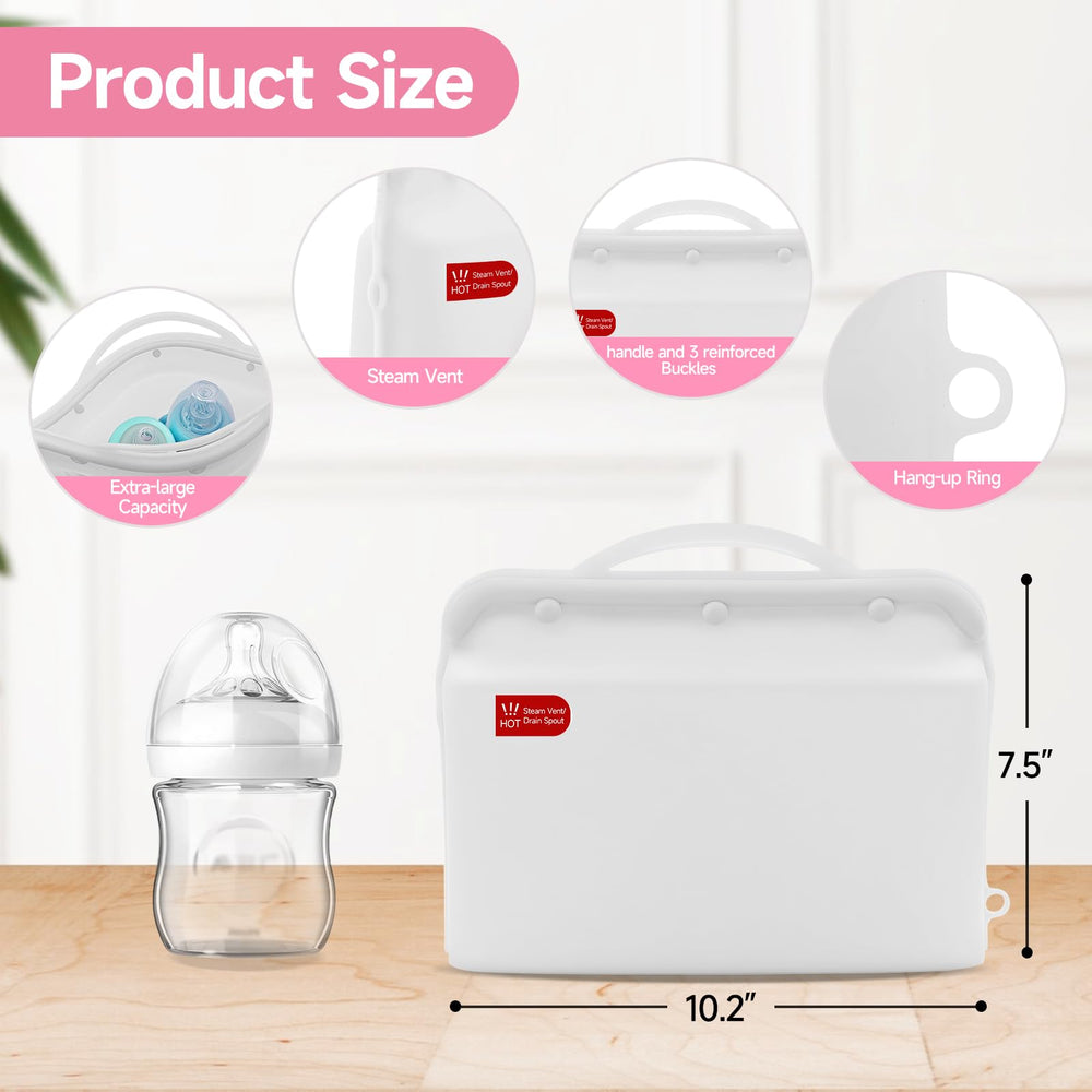 ZÜCÜBéBé BPA-free silicone material for safe, durable sterilization