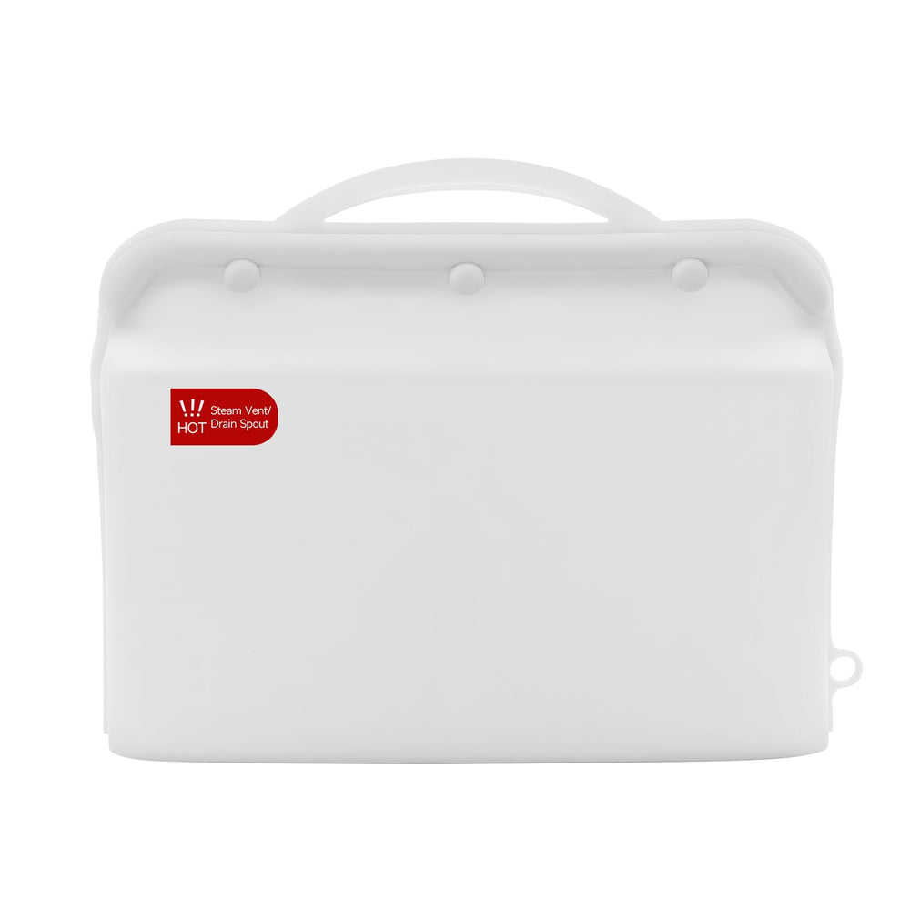 ZÜCÜBéBé silicone microwave sterilizer bag with bottle inside for quick sanitizing