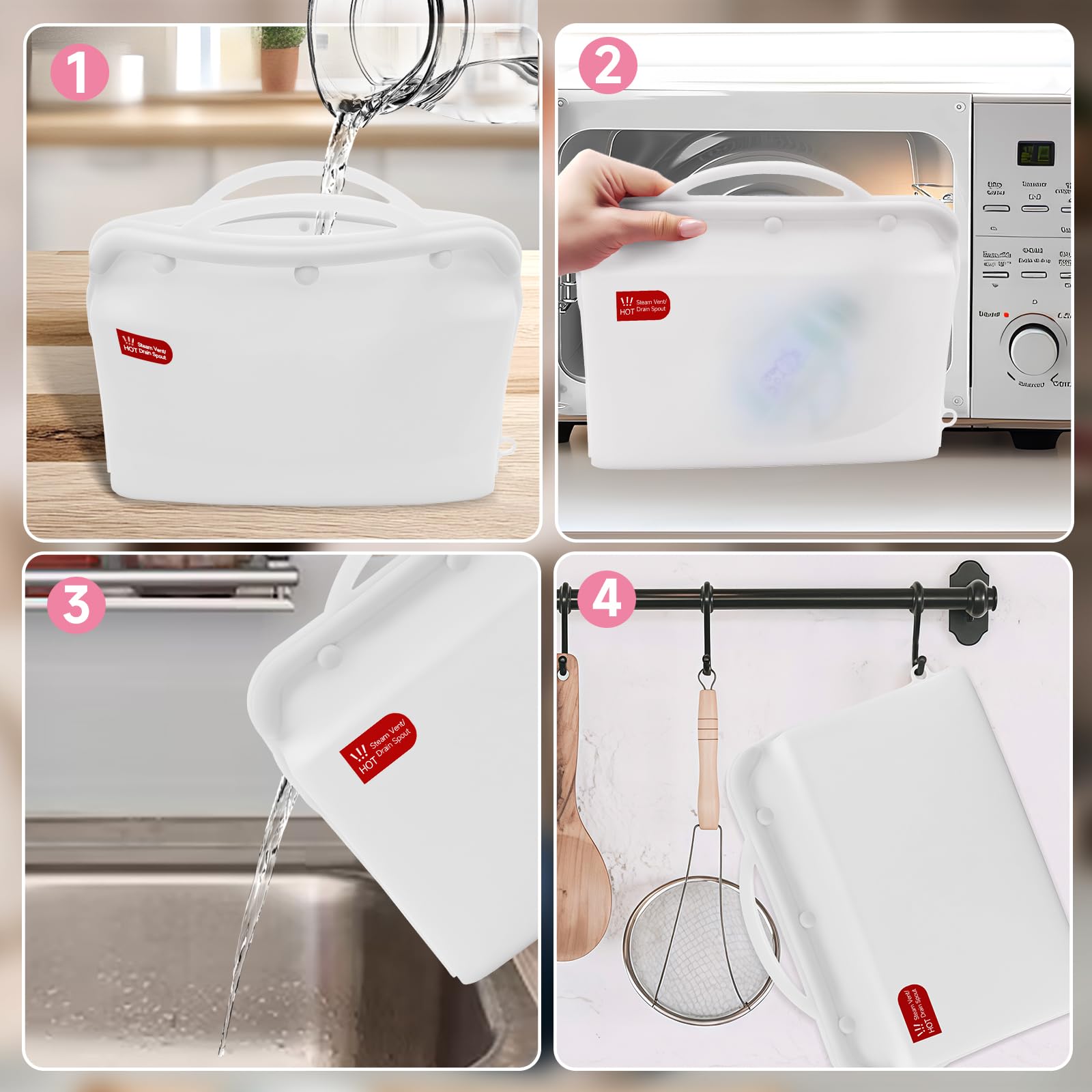 ZÜCÜBéBé silicone sterilizer bag with pump accessories ready for steaming
