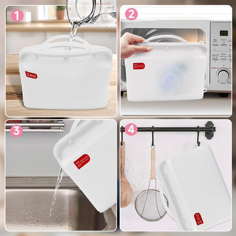 ZÜCÜBéBé silicone sterilizer bag with pump accessories ready for steaming