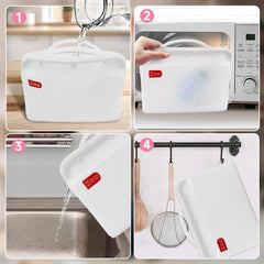 ZÜCÜBéBé silicone sterilizer bag with pump accessories ready for steaming