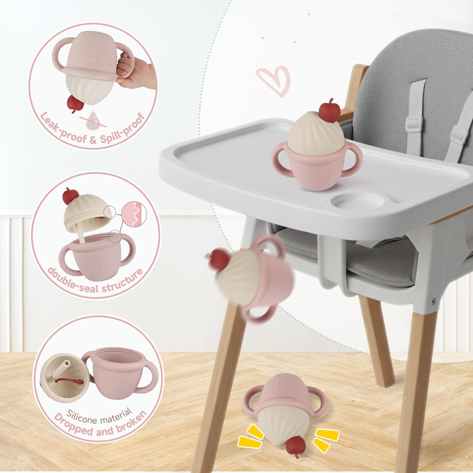 ZÜCÜBéBé travel dust cover protects cup contents on the go