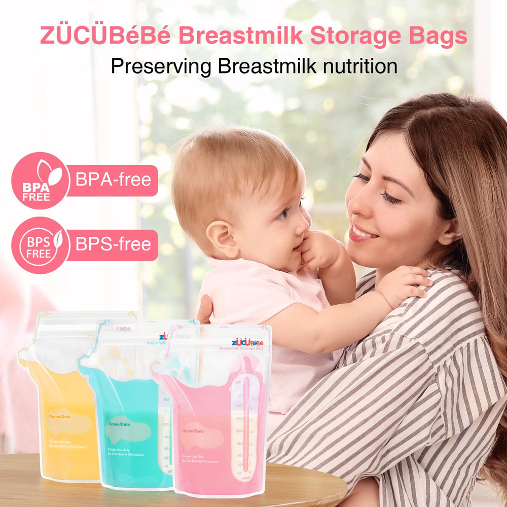 ZÜCÜBéBé zucube freezer-safe bags for refrigeration and freezing.