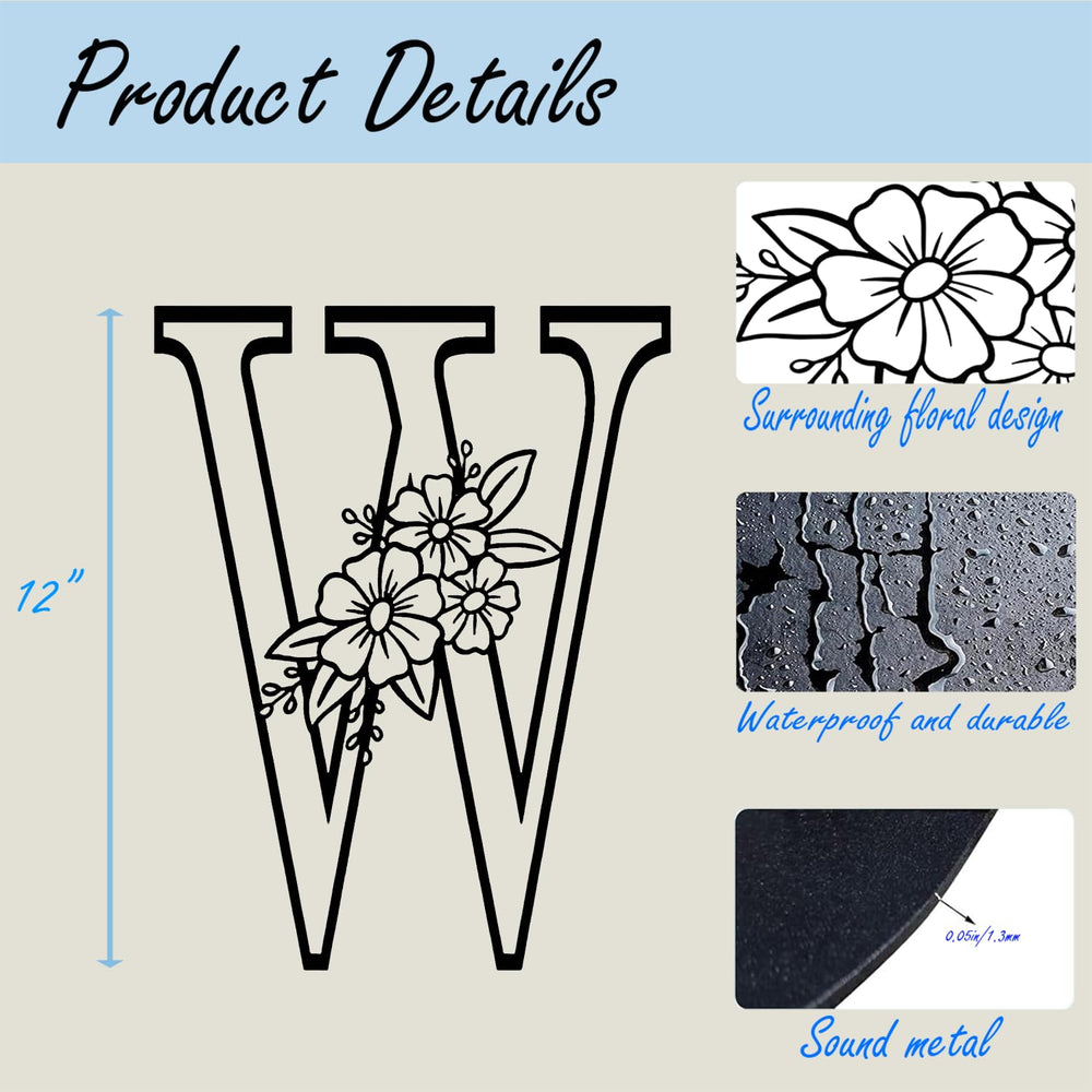 zuinyainn cnc laser-engraved W letter showcases precise detail for a polished wedding gift