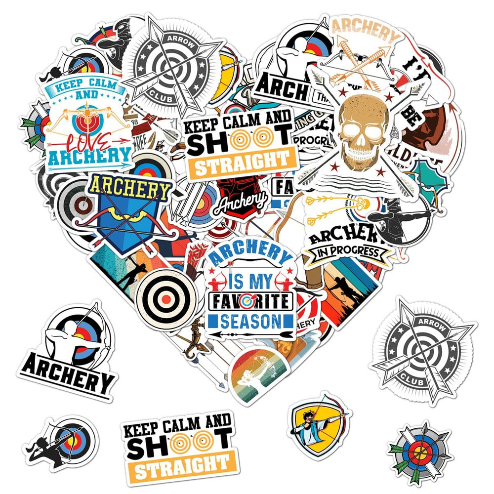 ZULUVINYL archery stickers on water bottle show durable waterproof design for daily use.