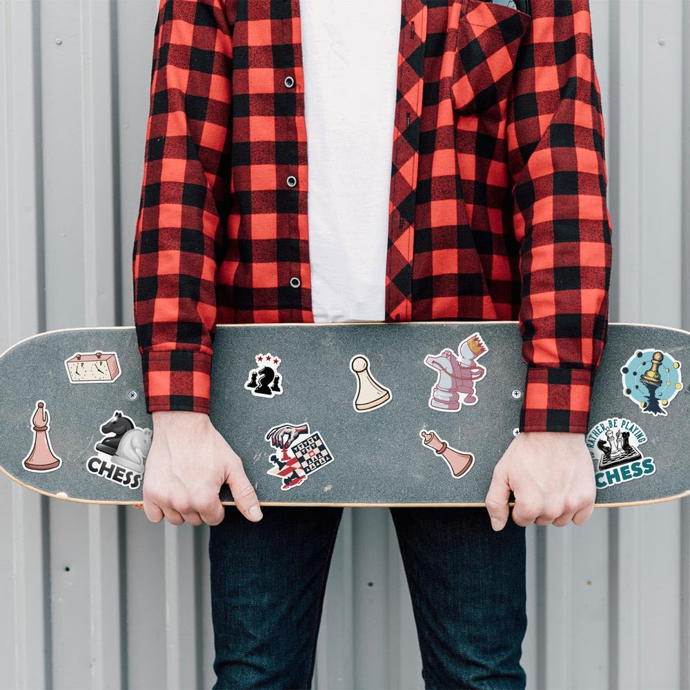 ZULUVINYL chess stickers for phone cases brighten cases and resist peeling on daily use.
