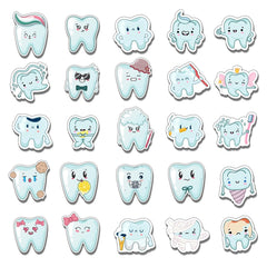 ZULUVINYL dental stickers laptop decal close-up, easy-apply removable decor.