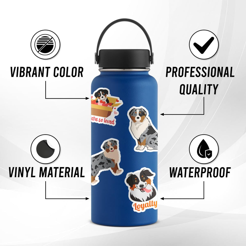 ZULUVINYL dog stickers bulk pack keep scrapbooks and journals lively