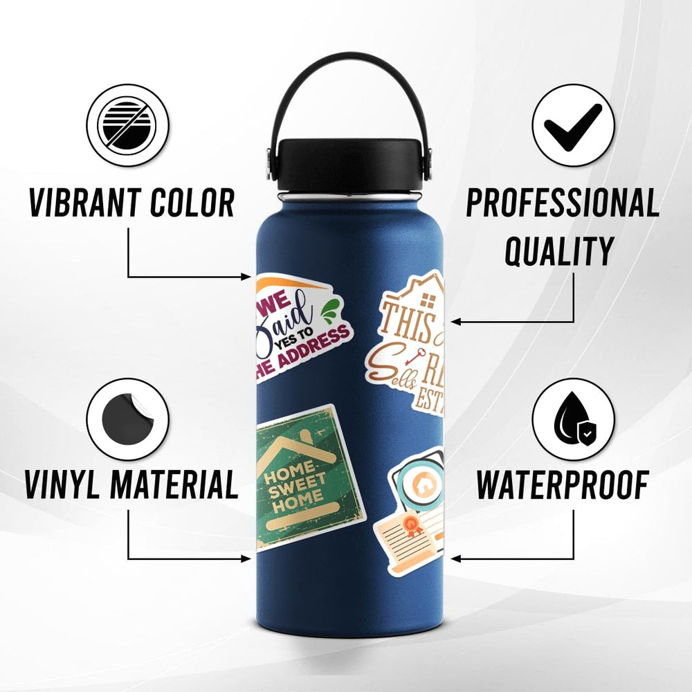 ZULUVINYL funny real estate sticker on luggage helps identify bags easily.