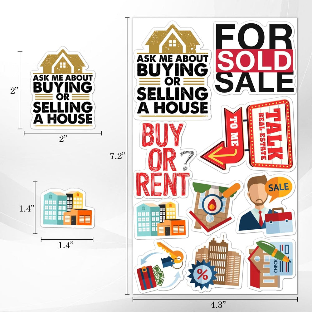 ZULUVINYL funny real estate sticker on scrapbooking page adds flair.