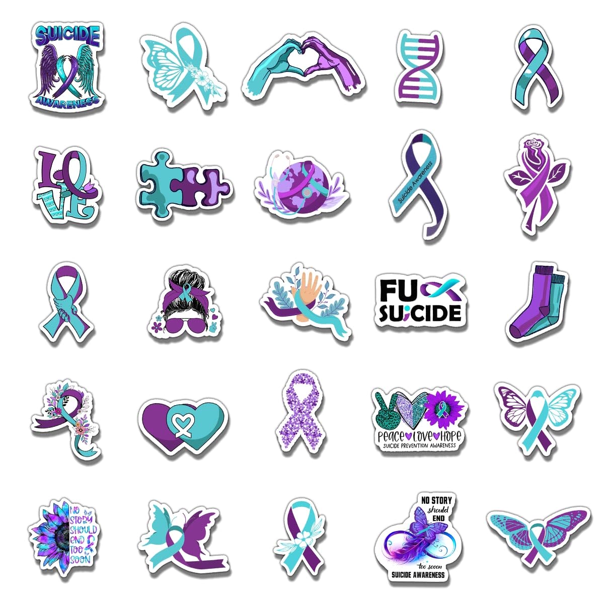 ZULUVINYL luggage stickers inspiration set help identify bags with vibrant designs.