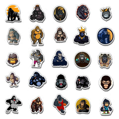 ZULUVINYL monkey gorilla sticker on laptop boosts personal style for school or work