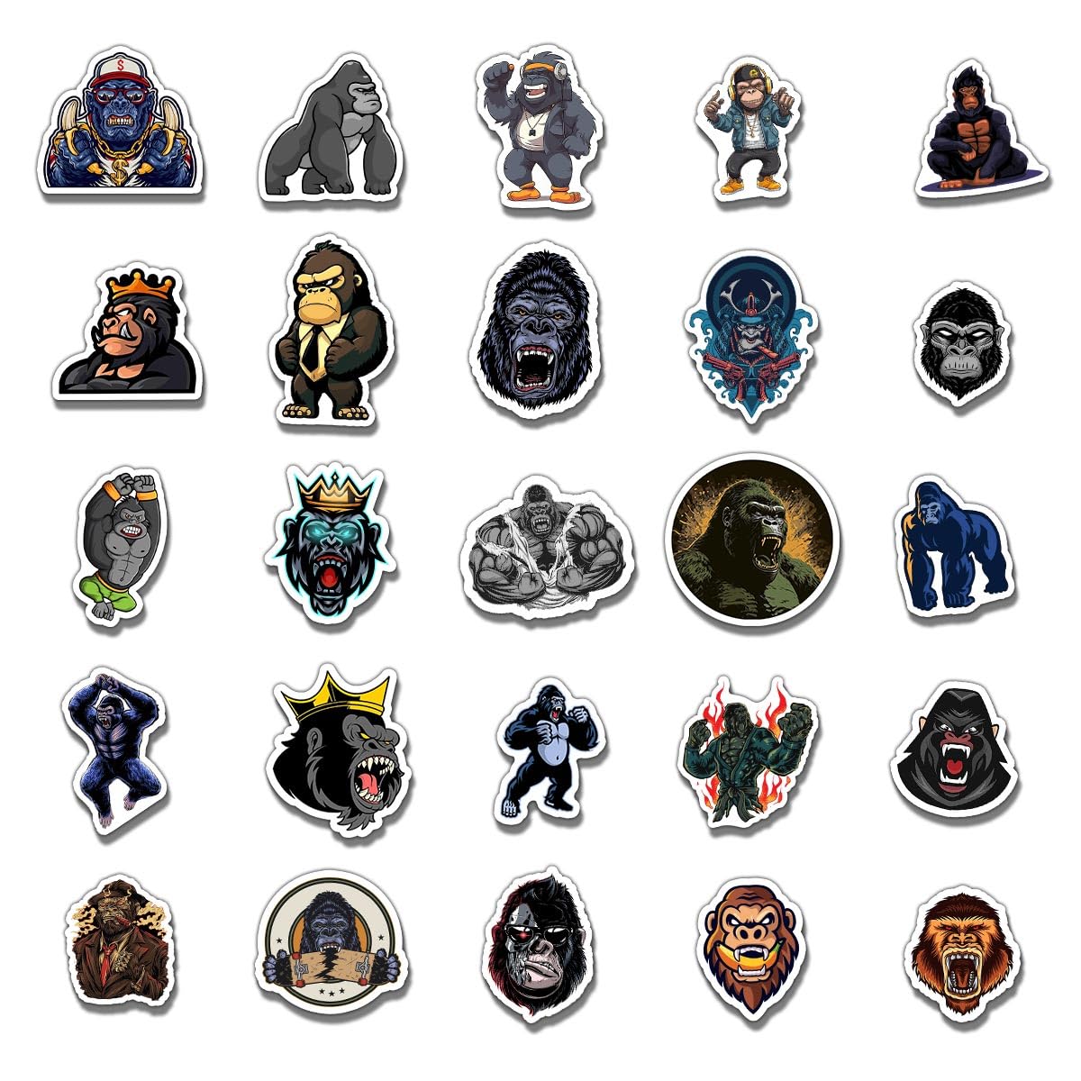 ZULUVINYL monkey gorilla sticker on luggage helps quickly identify bags