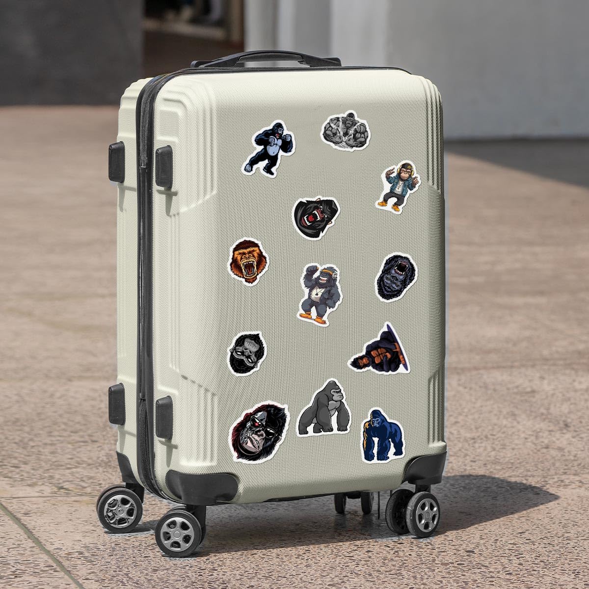 ZULUVINYL monkey gorilla sticker scrapbook-friendly adds color and mood