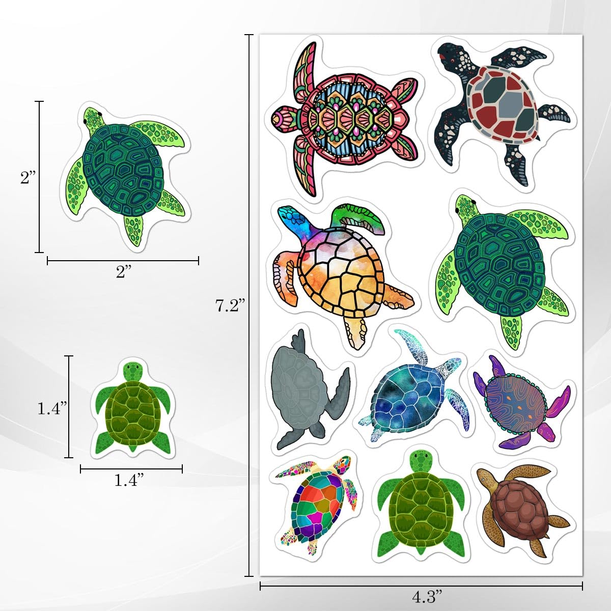 ZULUVINYL sea turtle decals brighten journal scrapbooking sessions