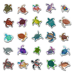 ZULUVINYL sea turtle sticker on a laptop adds color and personality