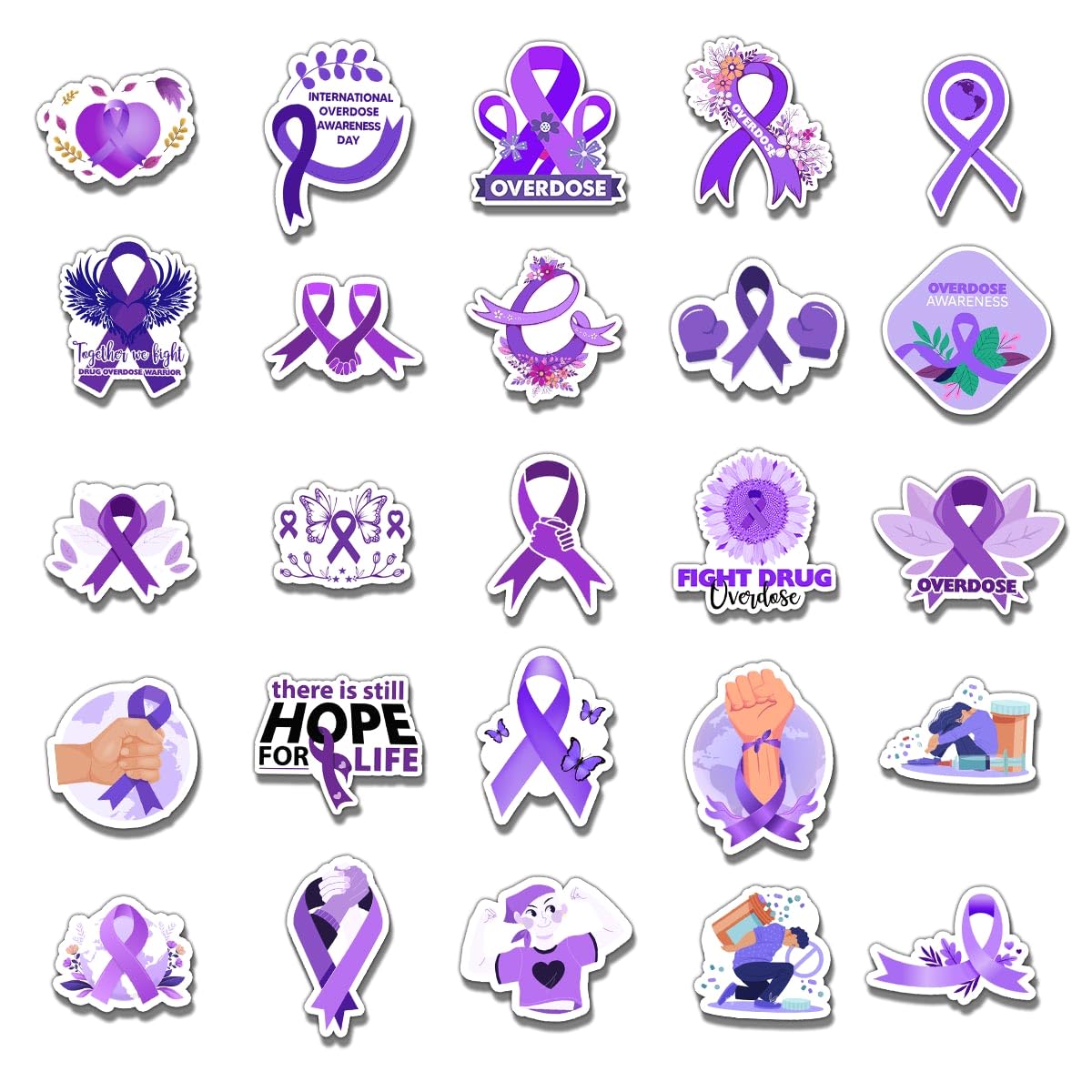 ZULUVINYL overdose ribbon laptop sticker sticks securely on laptops for daily reminders.