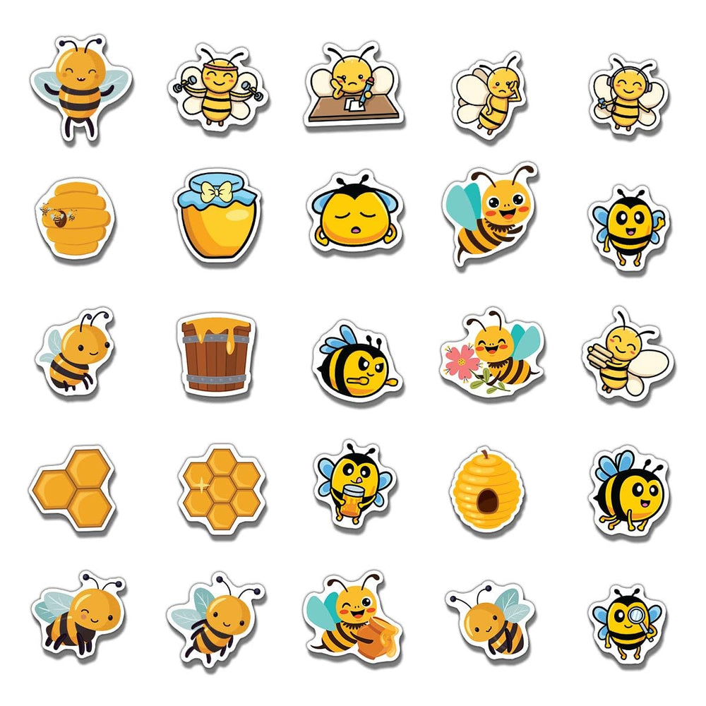 ZULUVINYL bee sticker on helmet—durable and weather-ready for gear