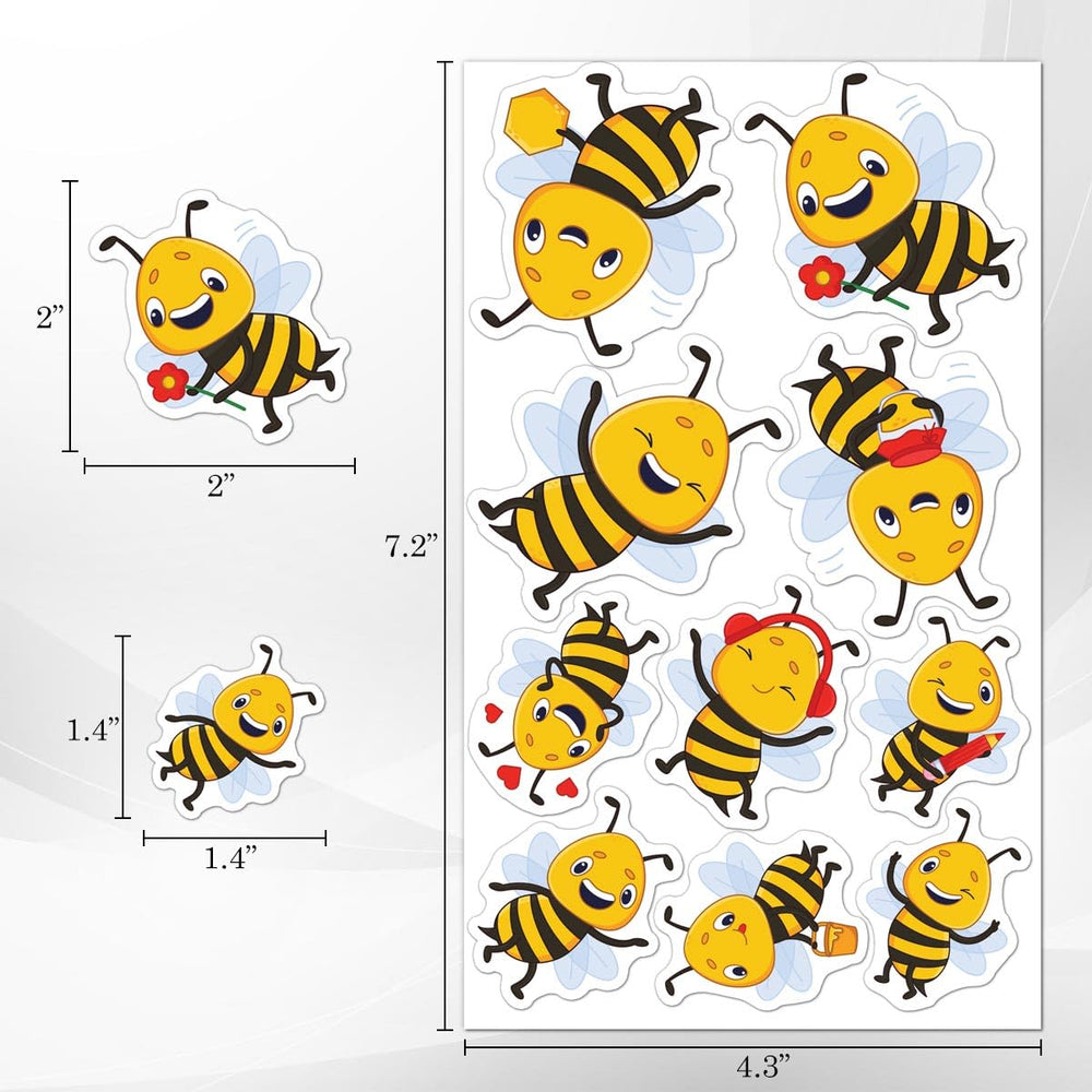 ZULUVINYL bee sticker for scrapbooking—vivid designs to brighten pages