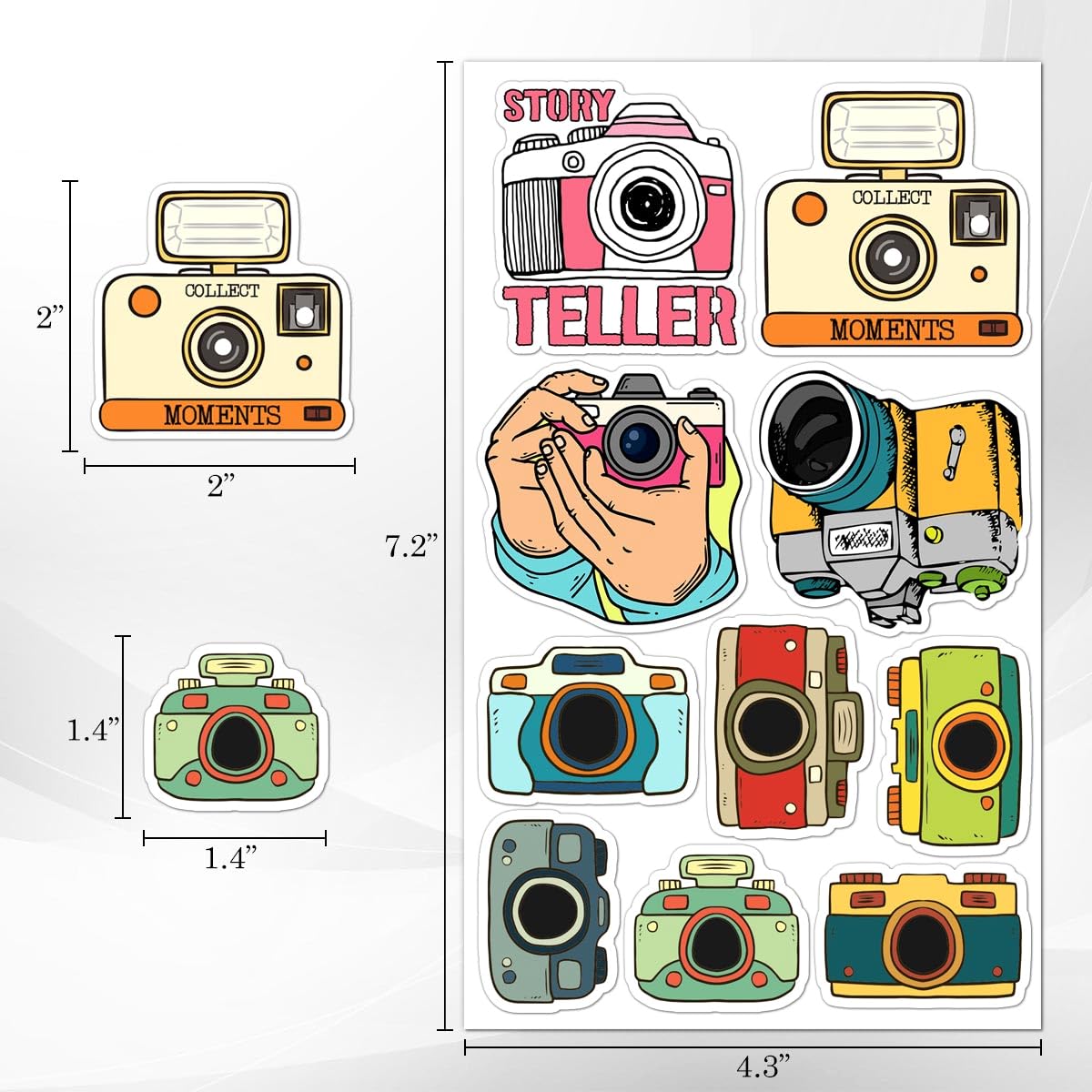ZULUVINYL photography stickers for scrapbooking inspire colorful, durable pages