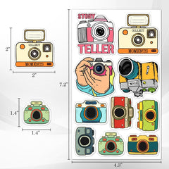 ZULUVINYL photography stickers for scrapbooking inspire colorful, durable pages