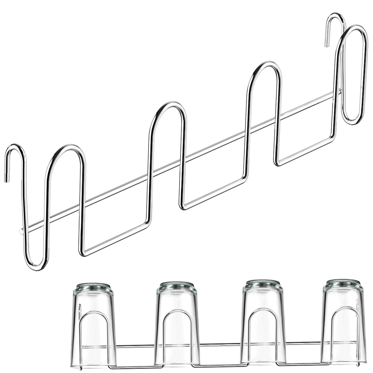 ZumenDa 12-inch rack beside dish rack for compact kitchen organization.
