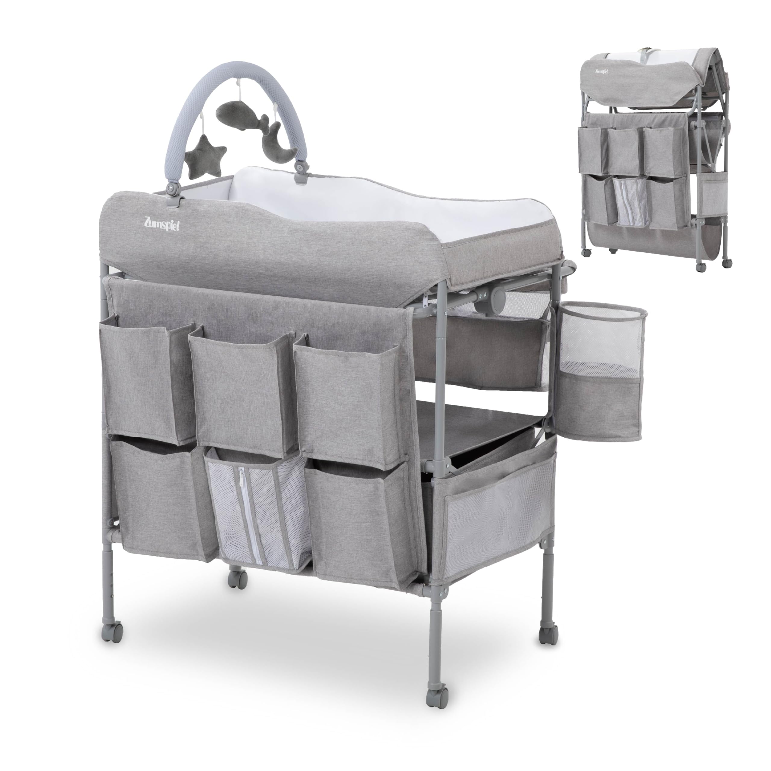 Zumspiel baby changing table sturdy-design: durable frame for reliable diaper changes