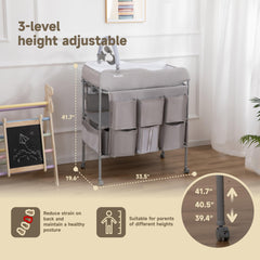 Zumspiel three-level-height-adjustment: adapts to parents of different heights