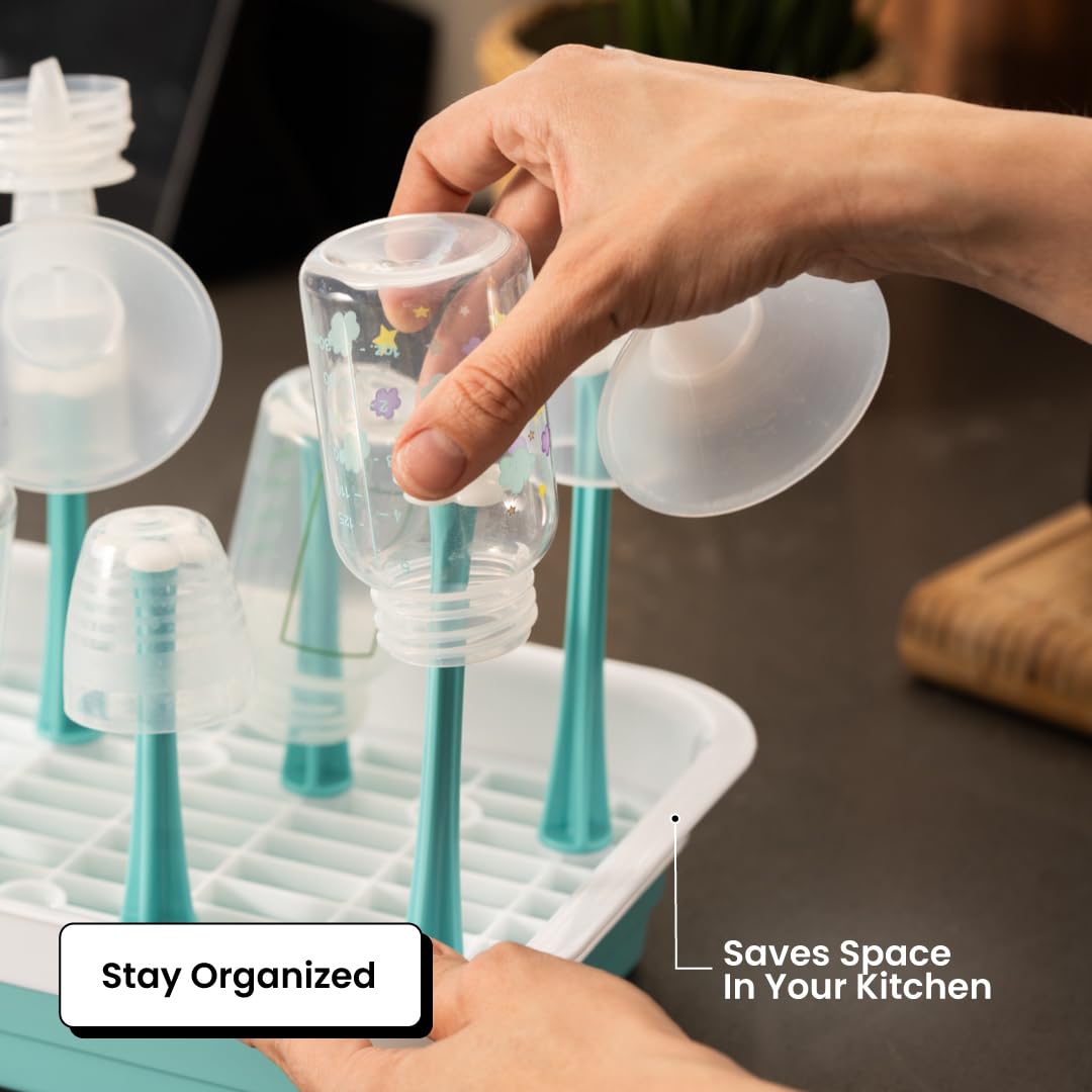 Zunee durable materials bottle dryer rack promises long-lasting performance and safe air-drying.