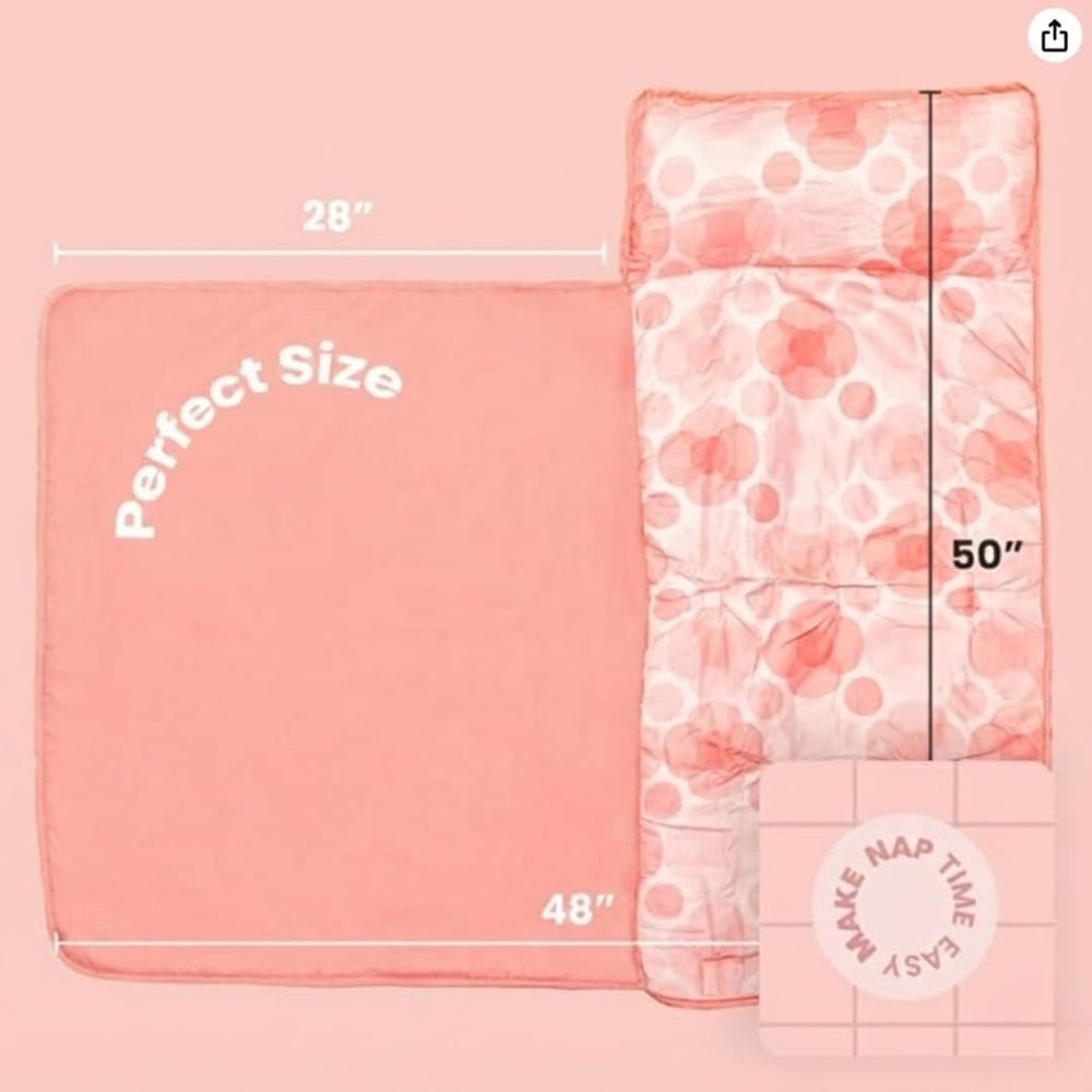 Zunee Toddler Nap Mat roll-up straps demonstrate portable design