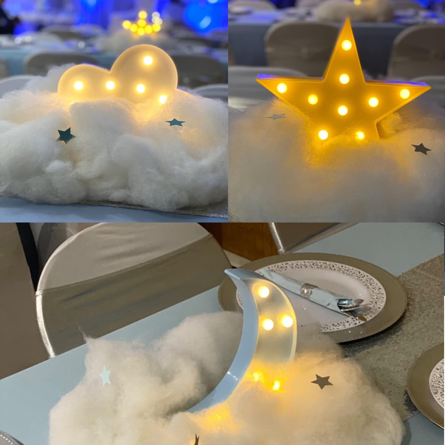 ZUOVAOV stars night light cloud adds whimsical decor with safe, steady light.