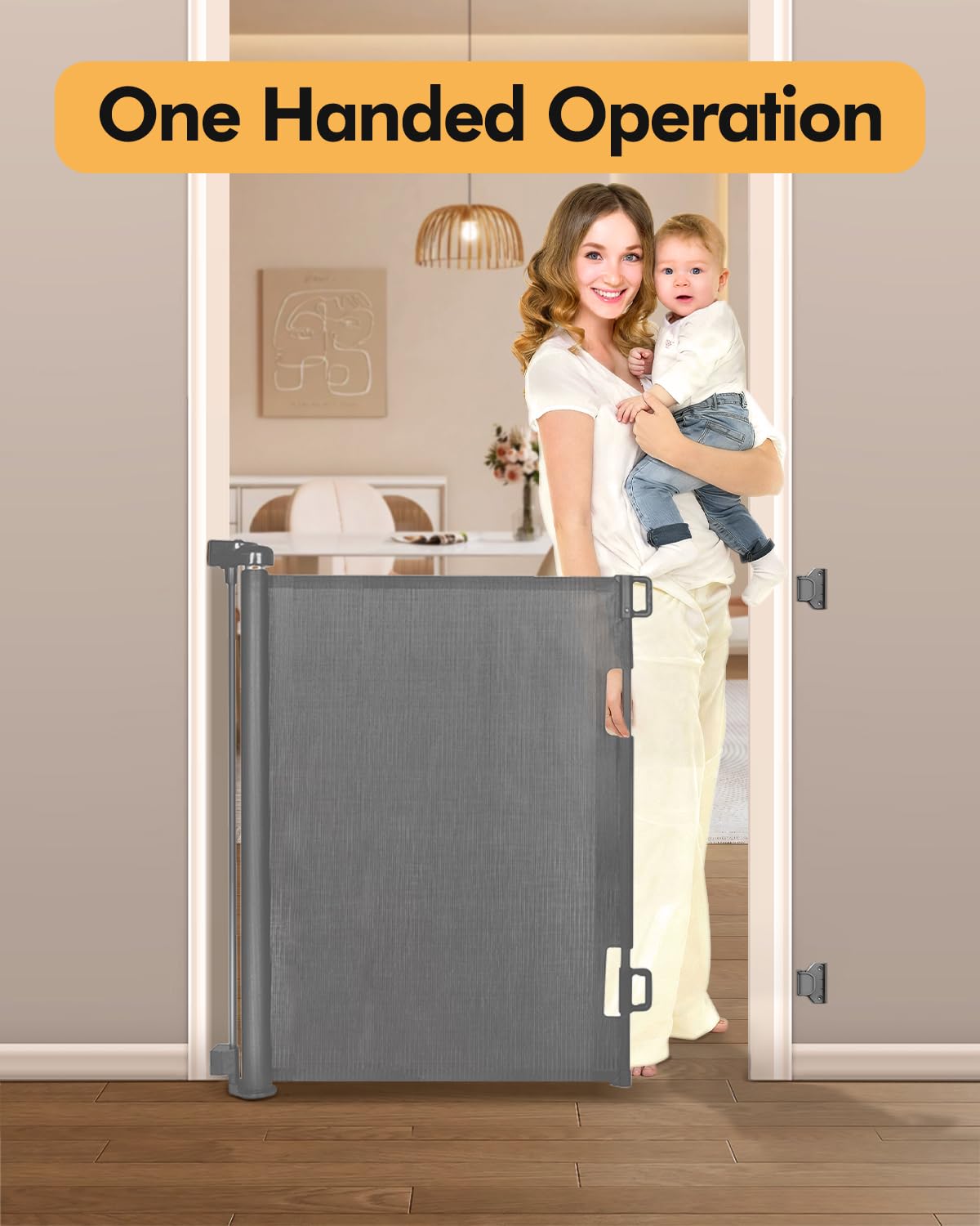 Zupetta installation against baseboards fits many openings quickly.