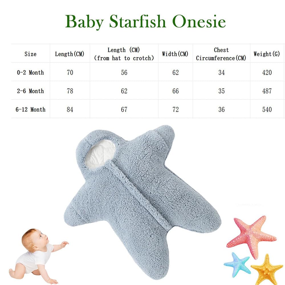 Zureto Baby Starfish Onesie side wear highlights easy access and comfortable movement
