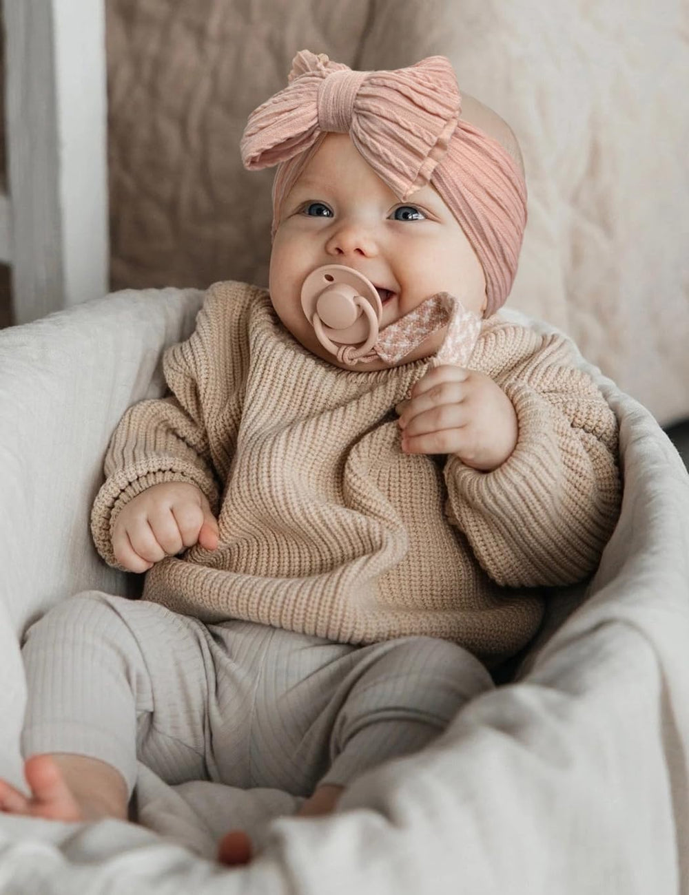 ZURLEFY rust headband with bow styling ideas for outfits.