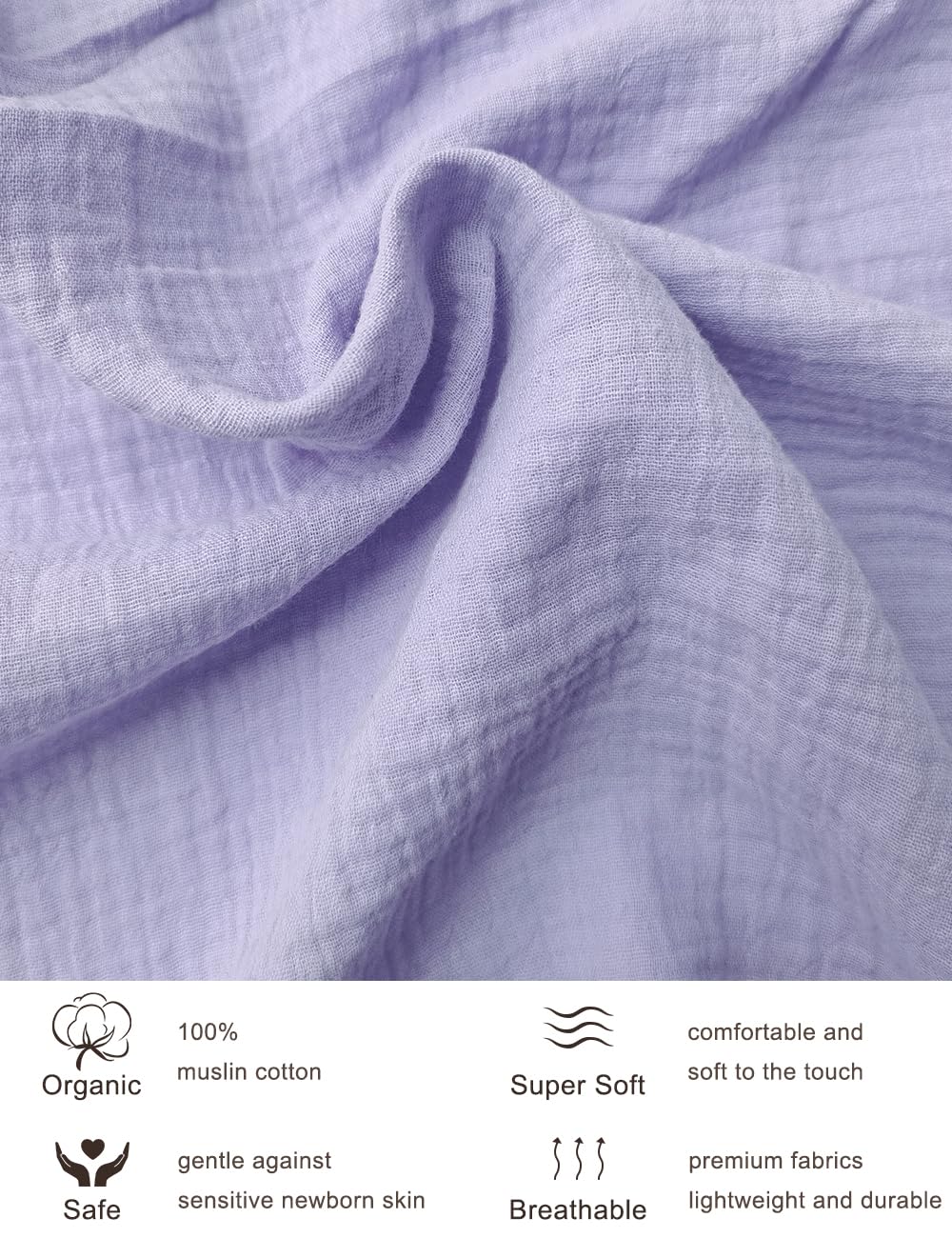 ZURLEFY soft cotton close-up highlighting smooth fabric and skin-friendly feel