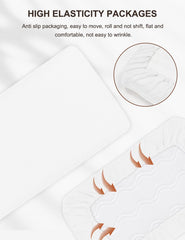 ZURLEFY white crib sheets soft cotton closeup highlighting skin-friendly fabric