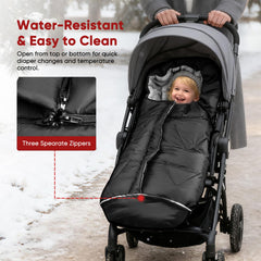 ZUTESU waterproof fabric and leg-wrap provide rain-snow wind defense.