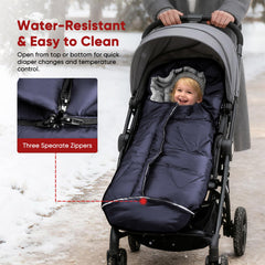 ZUTESU stroller hood adjustable drawstring provides snug wind protection