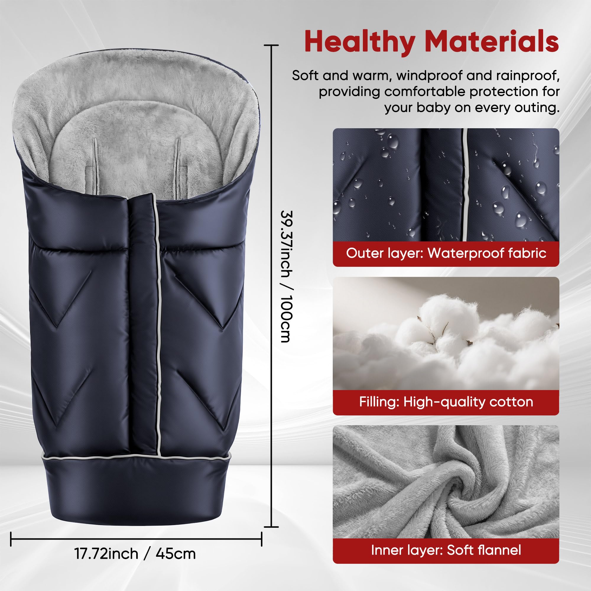 ZUTESU waterproof fabric shields against rain, snow, wind