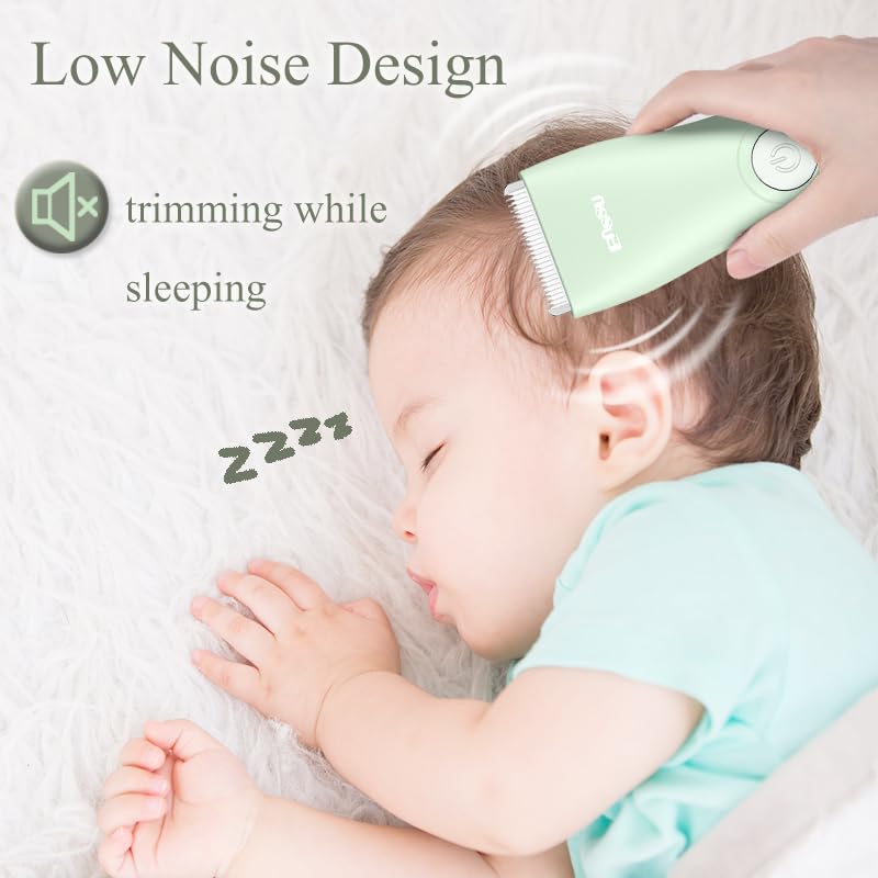 zuxify quiet hair trimmer demonstrates low-noise operation for anxious kids.