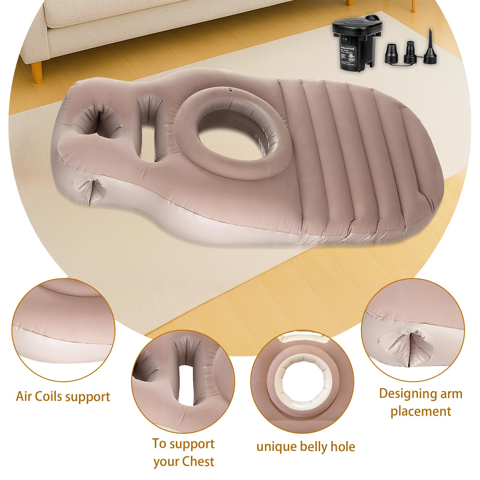 ZWFDC ergonomic back support for hips and spine during pregnancy rest.