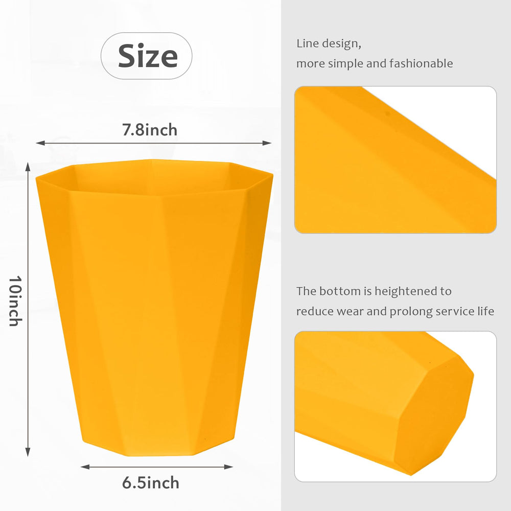 ZXJ small trash can side view demonstrates compact footprint for desks or counters.