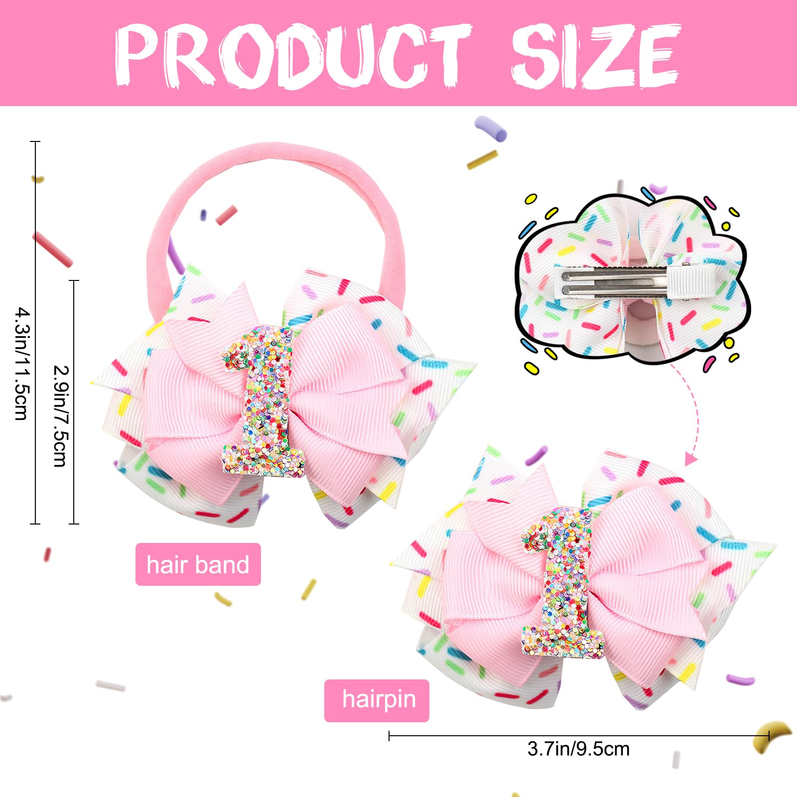 Zxvskr birthday bow band pink offers secure, comfortable wear.