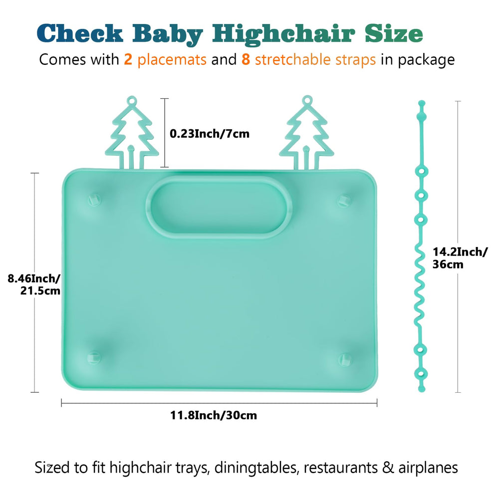 ZYATKSML placemat shows dishwasher and microwave-safe features for quick cleanup.