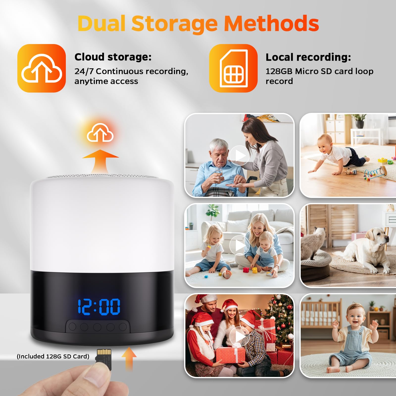 Zyee Syee 1080p HD video delivers clear daytime and nighttime visuals.