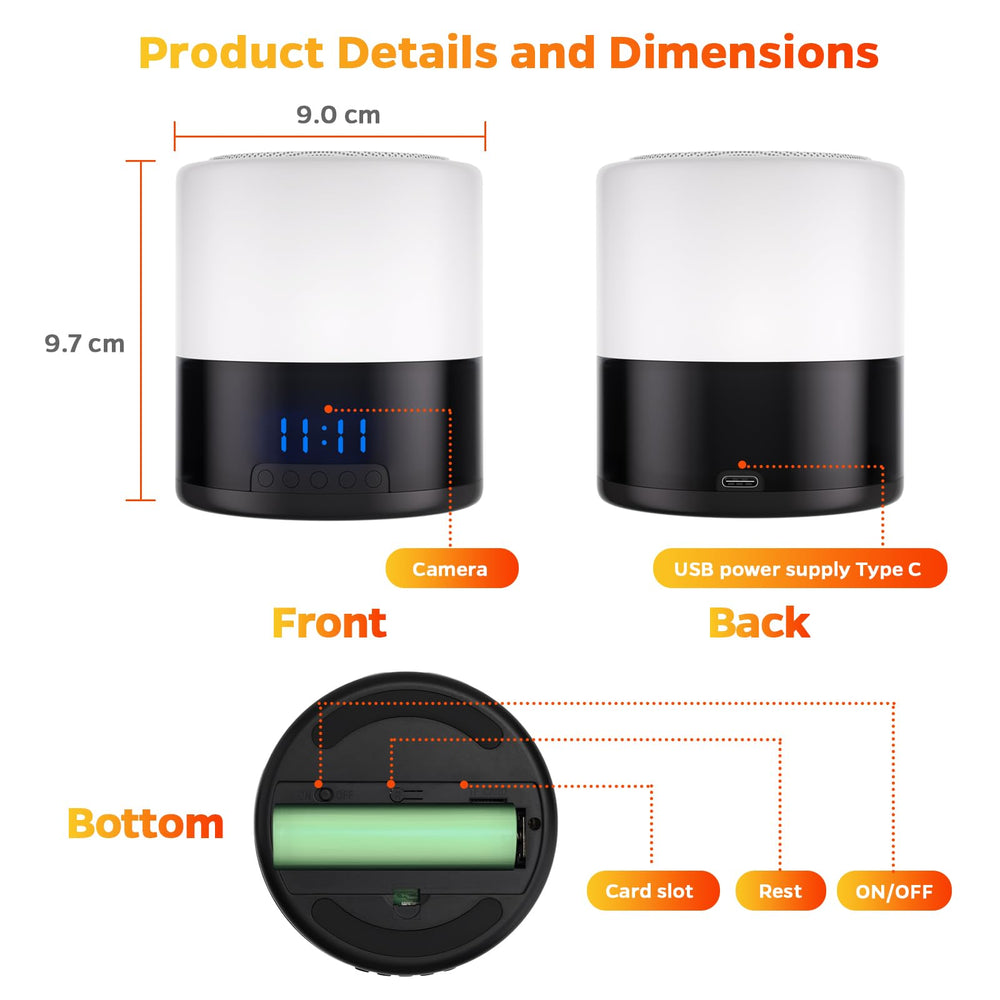 Zyee Syee ambient night light with five color options for cozy rooms.