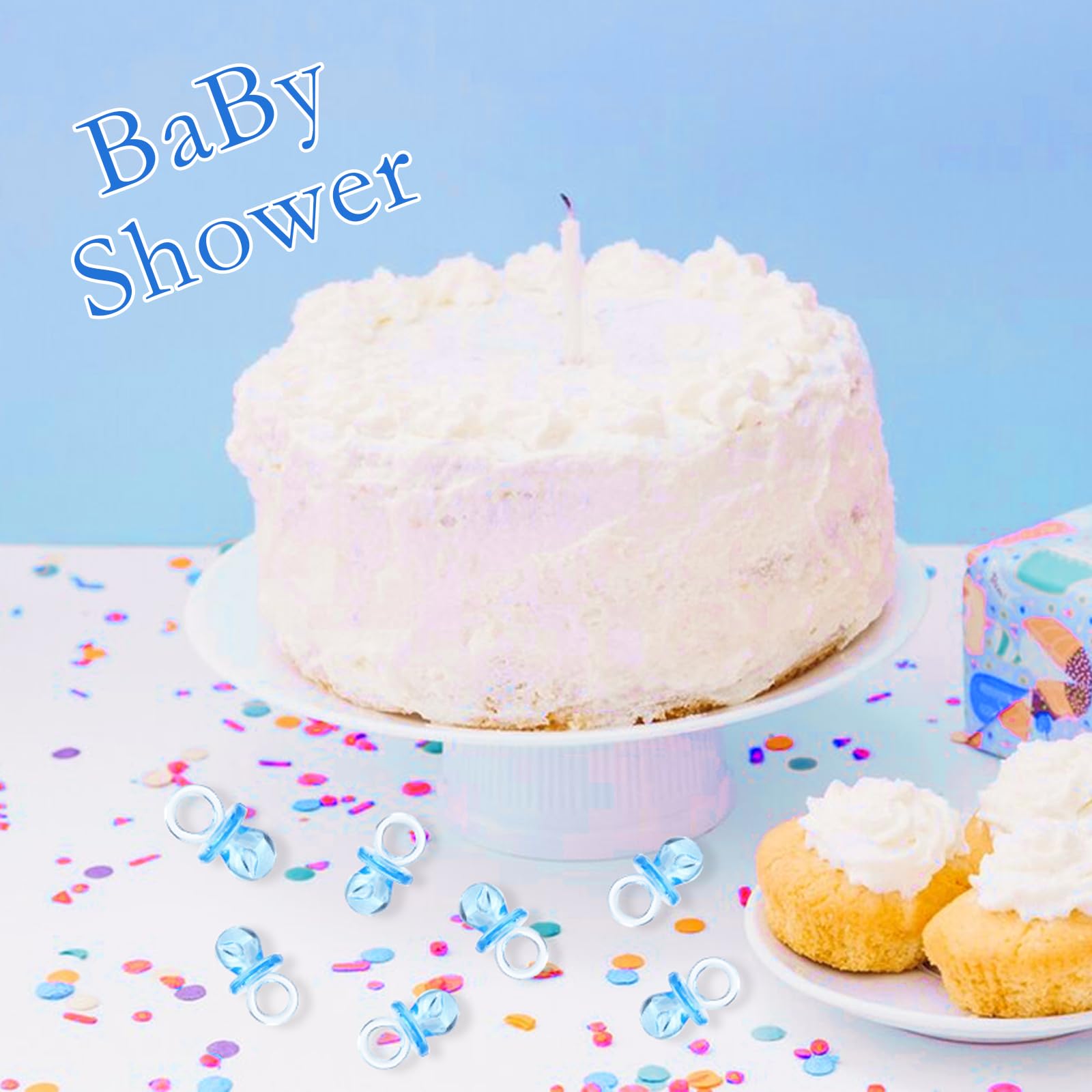 ZYFLSQ baby shower centerpiece with acrylic pacifiers for decor