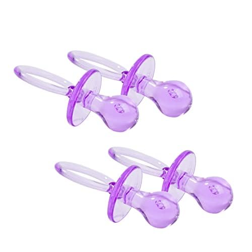 ZYFLSQ 50-piece pacifier purple decor kit for DIY party crafts.