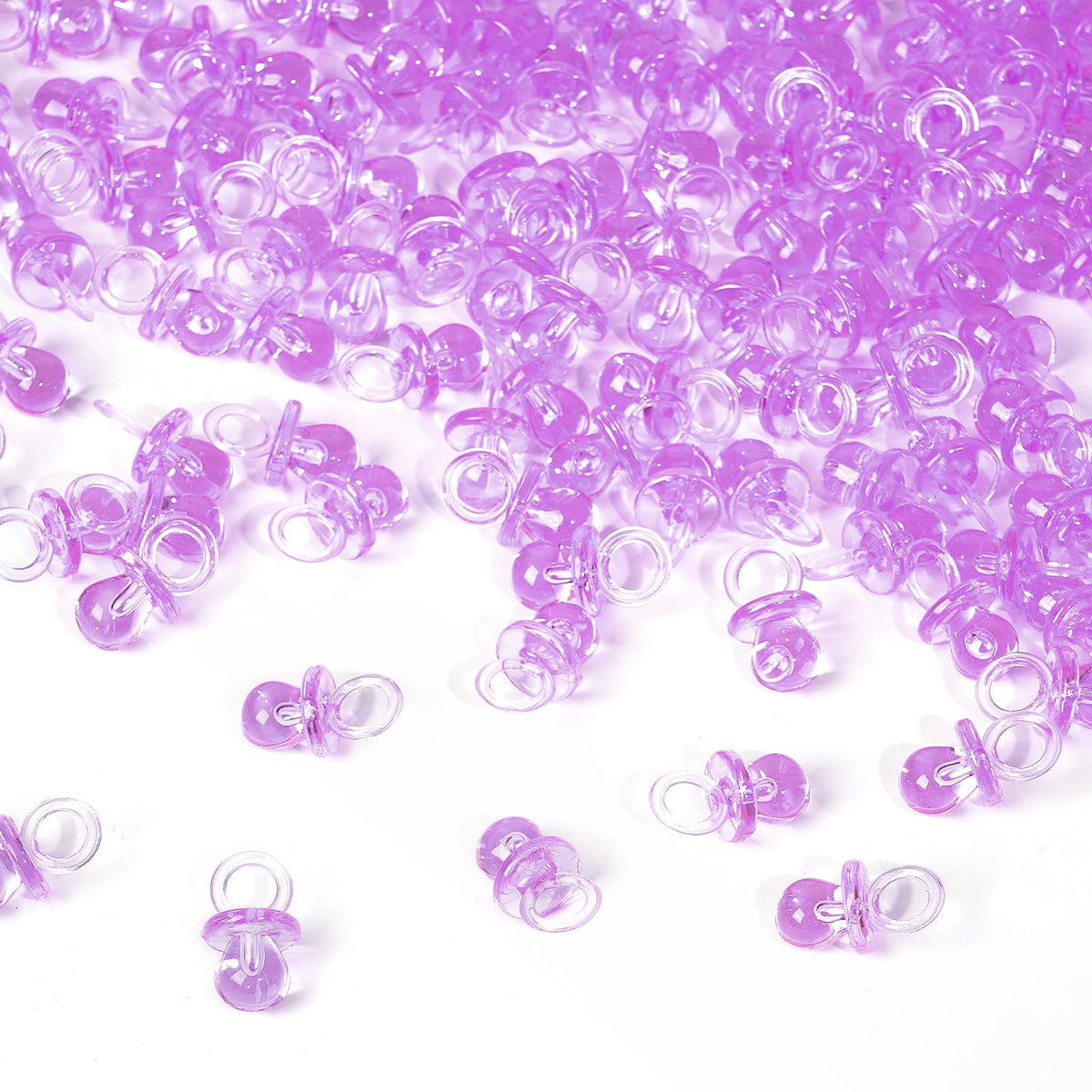 ZYFLSQ baby pacifier 086inch purple pack for party decor and easy DIY favors.